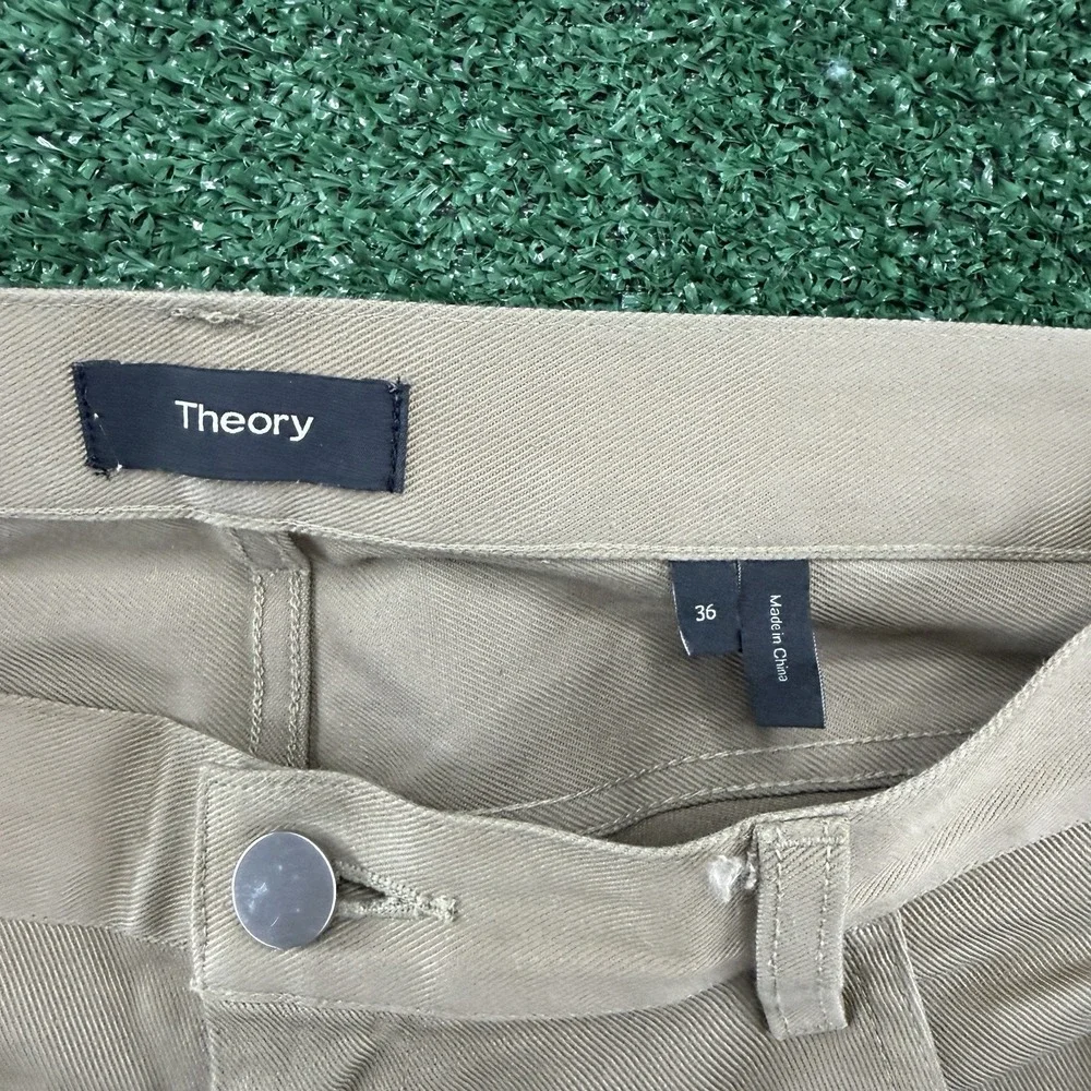 Theory Men's Denim Straight Slim Jeans Size 36x32 Brown